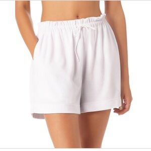 Anne Cole White Swim Coverup Shorts